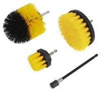 Sealey DBS4 - Juego de 4 cepillos para taladro