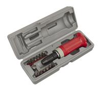 Sealey Destornillador de Impacto Juego 15pc Protección Agarre AK2081