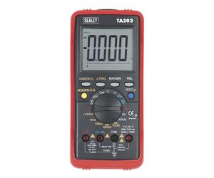 Sealey Digital Automotive Multímetro 15-Function Barra Gráfico / PC Enlace TA203