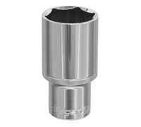 Sealey Enchufe De Pared Métrico Profundo De 32Mm 1/2"Sq Drive Cromo S0683