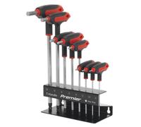 Sealey Extremo Bola Hex Llave Juego 8pc Mango en T Métrico AK7195