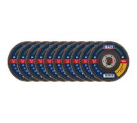 Sealey FD11560E10 115mm Aleta Óxido de Aluminio Discos 60Grit 22mm Orificio - 10