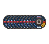 Sealey FD11580E10 115mm Aleta Óxido de Aluminio Discos 80Grit 22mm Orificio - 10