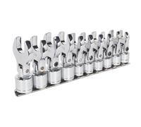 Sealey Flexible Crow's Pie Open-End Llave Juego 10pc 1cmSq Disco Métrico S01043