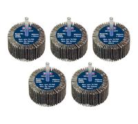 Sealey FW6030405 60 x 30mm Abrasivo Rueda de Aleta En 6mm Eje 40Grit - Paquete 5