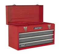 Sealey Herramienta Pecho 3 Cajón Portátil Con Ball-Bearing Guías - Rojo/Gris