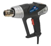Sealey Deluxe Aire Caliente Pistola Kit Con Pantalla LED 2000W 80-600 C HS104K