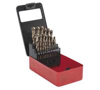 Sealey HSS Cobalto Dividido Punto Todo Terreno Broca Juego 25pc Métrico AK4702