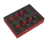Sealey Impacto Broca Spline Juego 8pc 1cmSq Drive AK5622