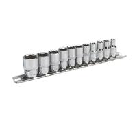 Sealey Imperial Enchufe Juego 11pc 0.6cmD 6pt Walldrive Estándar Longitud AK2670