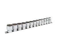Sealey Imperial Enchufe Juego 13pc 1.3cmD 12pt Walldrive Estándar Largo AK2674