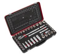 Sealey Imperial Métricas Enchufe Juego 1.3cmD 40pc Profundo Y Estándar 6pt