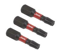 Sealey Juego de 3 brocas de impacto TRX-Star* T25 de 25 mm - AK8218