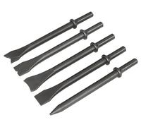Sealey Juego de cinceles de aire, 5 unidades, 170 mm, vástago de 401 pulgadas - SA11C