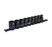 Sealey Juego de enchufes de impacto de 1/2 "Sq Drive, 9 piezas AK5618M
