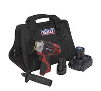 Sealey Kit de pulidora inalámbrica Ø71 mm 12 V serie SV12 - 2 baterías - CP1205KIT, gris, negro y rojo