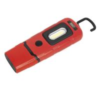 Sealey LED 3601 Lámpara LED de inspección recargable de polímero de litio., rojo, LED3601R