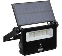 Sealey LED16S Extra-Slim Solar Foco Con Soporte de Pared 16W SMD LED