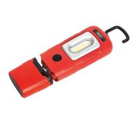 Sealey LED3601R Recargable 360° Inspección Luz 3W Cob & 1W SMD LED Rojo