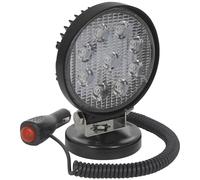 Luz De Trabajo Redonda Sealey Con Base Magnética 27W SMD LED LED3RM