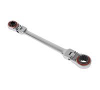 Sealey Llave Carraca Anillo 4-in-1 Cabeza Flexible Reversible Métrico Platino