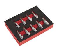 Sealey Juego de brocas hexagonales AK6240, 9 unidades, 3/8 pulg., M²