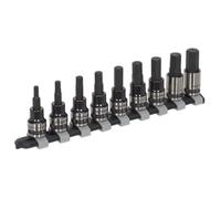 Llave de Vaso Hexagonal Juego 9pc 1cmSq Unidad Métrica Negro AK7986 Sealey Nuevo