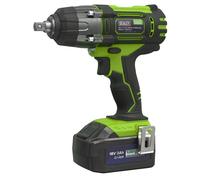 Sealey Llave de impacto inalámbrica de 18 V de 1/2 pulgada Sq Drive - Verde