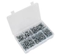 Sealey Máquina (Cuerpo) Tornillo Surtido 264pc M5-M8 Encastrado & Pan Cabeza