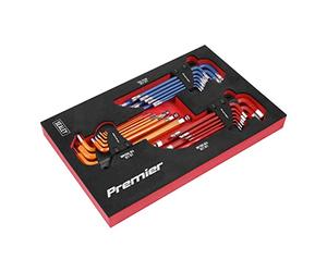 Sealey Master AK7179 - Juego de llaves hexagonales, 27 piezas