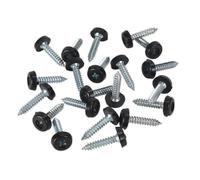 Sealey Matrícula Tornillo Plástico Cerrado Cabeza 4.8 x 24mm Negro Paquete De 50