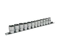 Sealey Métrico Enchufe Juego 12pc 1cmSq Drive Walldrive Estándar Longitud AK2693