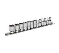 Sealey Métrico Enchufe Juego 13pc 0.6cmSq Drive Candado Cromado 6pt AK2746