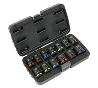 Sealey Métrico Juego de Brocas Impacto 13pc 1.3cmSq Drive Individual Hex AK5617M