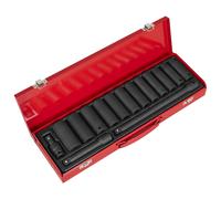 Sealey Métrico Juego de Brocas Impacto 15pc 1.3cmD Profundo Simple Hex AK5815M