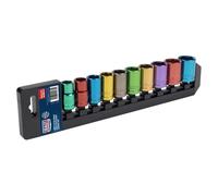 Sealey Métrico Multicolor Enchufe Juego 10pc 1.3cmSq Drive 6pt Estándar AK288