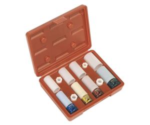 Sealey Métrico Rueda de Aleación Juego Brocas Impacto 4pc 1.3cmSq Drive en Caja