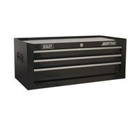 Sealey Mid-Box De 3 Cajones Con Deslizadores De Rodamiento - Negro AP223B