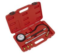 Sealey Motor de Gasolina Probador de Compresión de Lujo Kit 6pc VSE300D