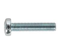 Tornillo De Máquina Sealey M5 X 25Mm Cabeza Pan Pozi Zinc Pack De 50 MSP525