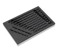 Sealey Premier AK63263B - Juego de llaves combinadas de 12 piezas, color negro