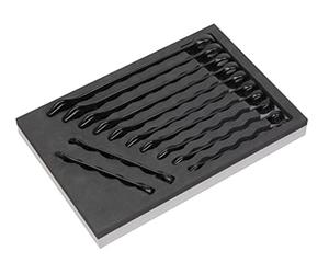 Sealey Premier AK63263B - Juego de llaves combinadas de 12 piezas, color negro