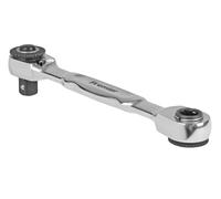 Sealey Premier AK6972 - Destornillador y llave de trinquete micro de 1/4 pulgadas cuadradas y llave hexagonal de 1/4 pulgadas