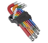 Sealey Premier Hex Llave Juego 13pc Jumbo Color Código Antideslizante Bola Apoya