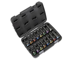 Sealey Premier Hex Y Torx Star Toma de Impacto Set de Brocas 1.3cmSq Drive 16pc