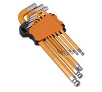 Sealey Premier Imperial Largo Hex Llave Juego Bola Apoya 9pc En Funda Almacenaje