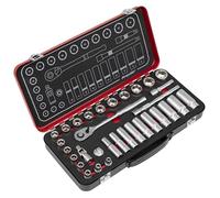 Sealey Premier Platinum AK7922 - Juego de llaves de vaso cuadradas de 3/8 pulgadas