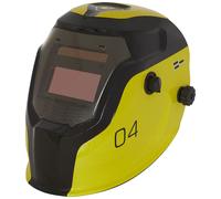 Sealey PWH4 Auto de Oscurecimiento Casco de Soldadura Filtro 9-13 - Amarillo