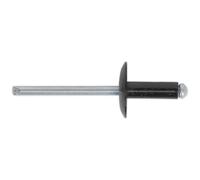 Sealey Aluminio Remache Negro Grande Brida 4.8 x 18mm Paquete De 200 RAB4818L