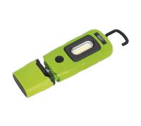 Sealey Recargable 360 Inspección Luz 3W Cob & 1W SMD LED Verde Lithium-Poly